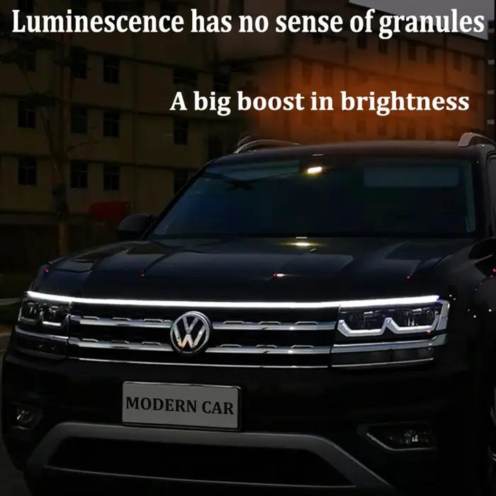 Bande lumineuse Led dynamique pour capot de voiture, Guide universel pour capot de moteur, barre lum