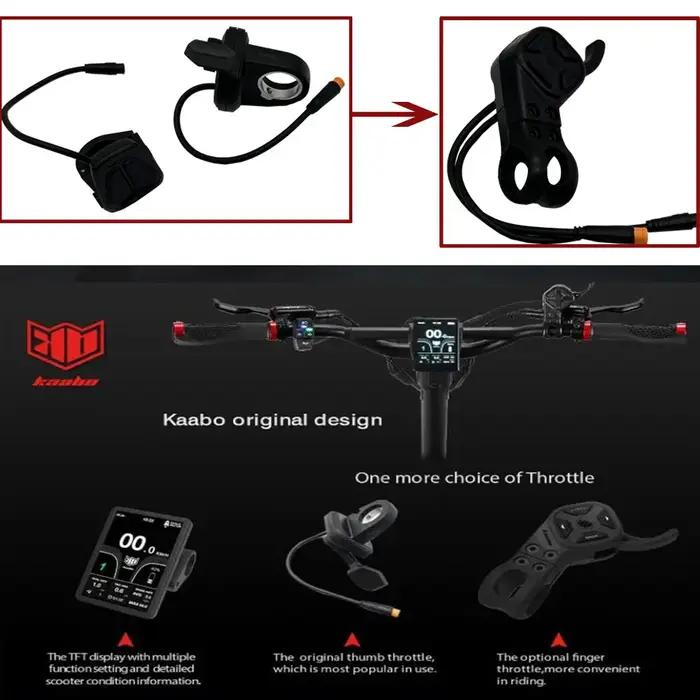 Accélérateur intégré, pièces originales, gâchette au pouce, accessoires pour Kaabo Mantis King GT Wo