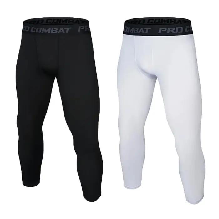 Leggings de football et de basket-ball pour hommes, entraînement à haute élasticité, fitness sportif