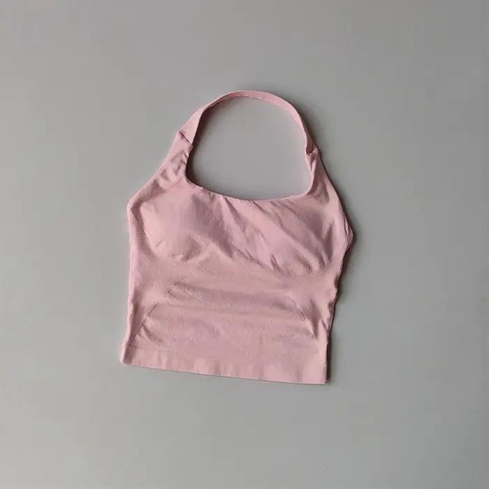 Gilet de Yoga à col licou, résistant aux chocs, sous-vêtements de sport, haute résistance, Fitness,