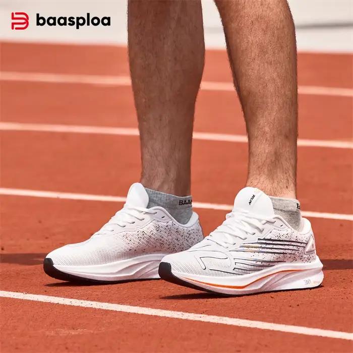 Baasploa-Chaussures de course professionnelles pour hommes et femmes, baskets de sport, de jogging,