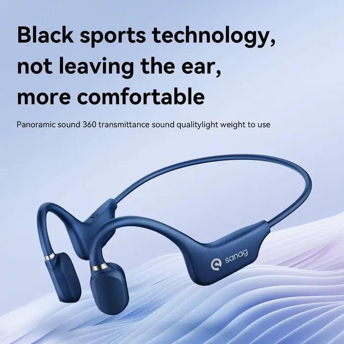 Sanag A5X véritable Conduction osseuse casque sans fil Sport oreille ouverte Bluetooth écouteurs 3D