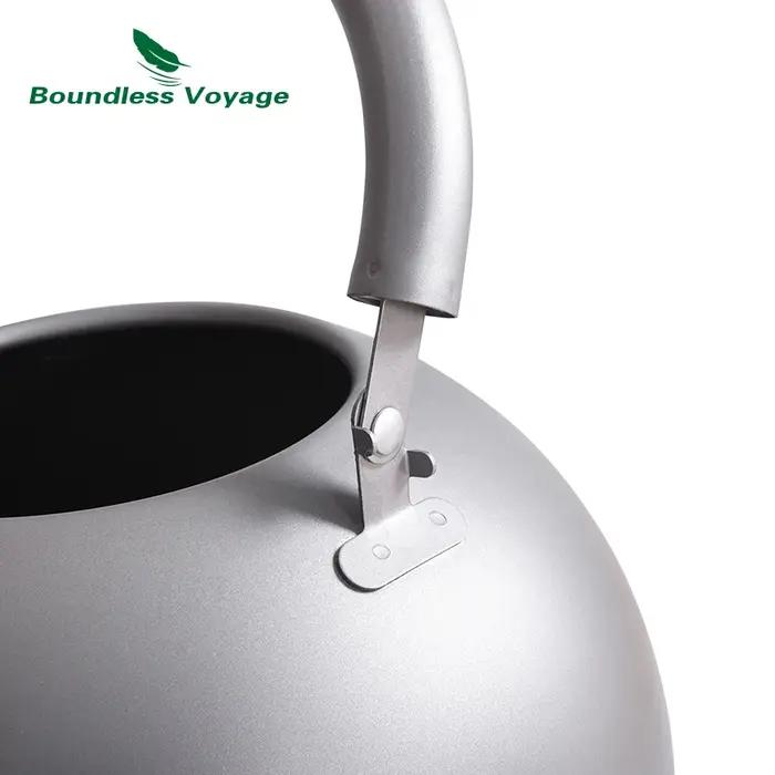 Pot d'extérieur ultraléger de grande capacité, Voyage sans limite, bouilloire en titane de 2L avec B
