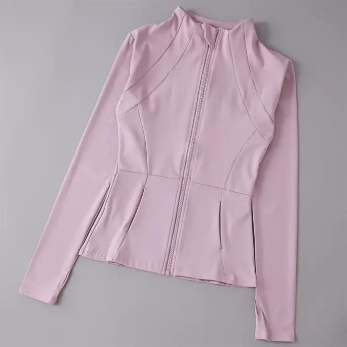 Haut de yoga coupe-vent pour femmes, vêtement de sport, haut d'entraînement, sweat-shirt de course, coupe ample et respirante pour les activités physiques