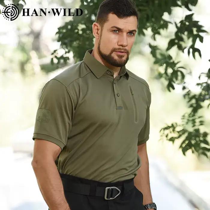 T-shirt camouflage respirant à séchage rapide pour hommes, chemise à manches courtes, camping, rando