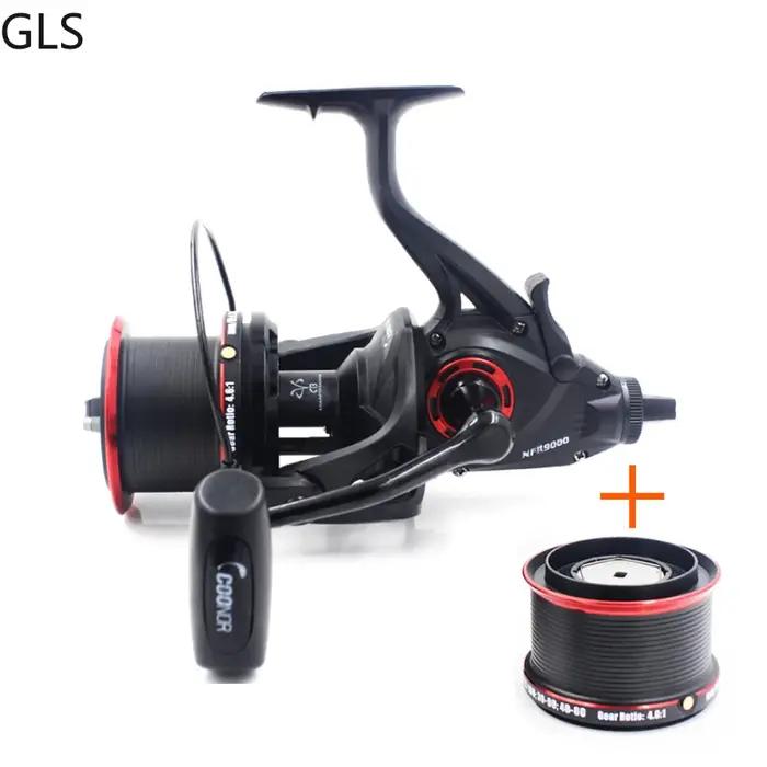 Moulinet de pêche à grande vitesse avec bobine en métal de rechange, série NFR 2024 + 9000, 12 + 1BB