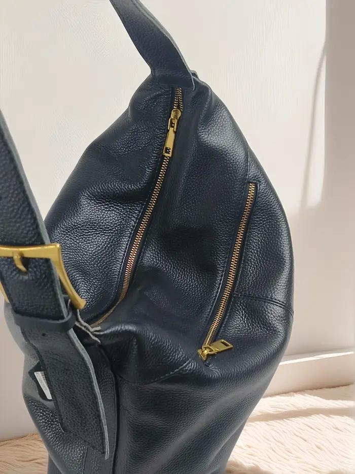 Nouveau décontracté femmes en cuir véritable poignée supérieure sac à bandoulière grande capacité fe