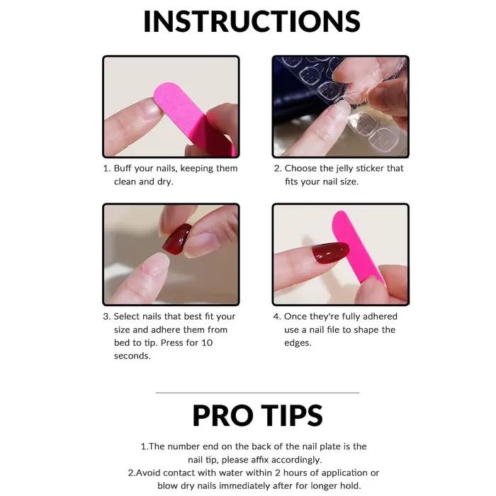 Ensemble d'ongles pour faux ongles, 24 pièces, améliorez instantané votre Look avec un nœud français