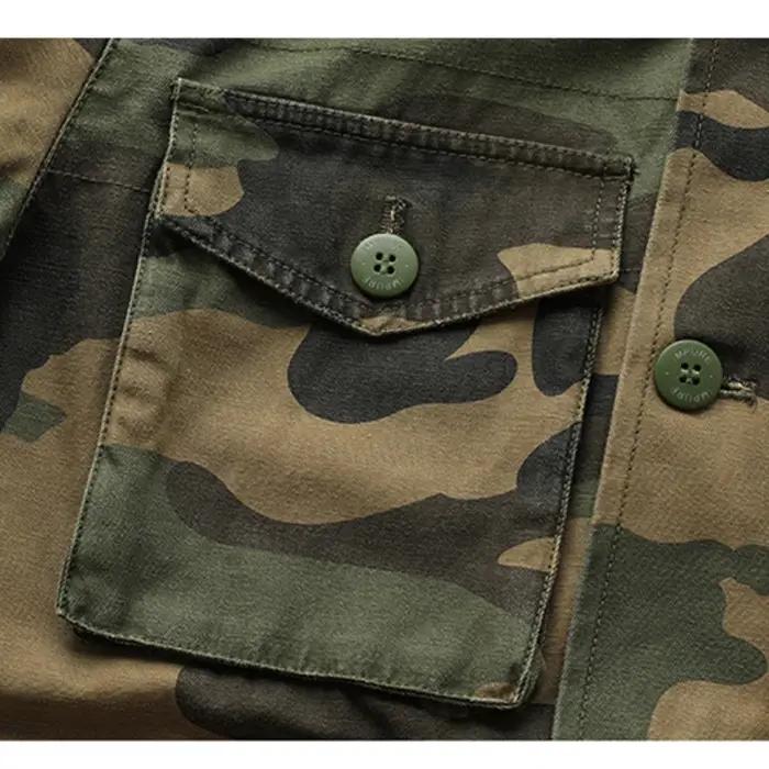 Veste matelassurera lourde rétro américaine, coupe-vent, manteau d'outillage de poche, style militai
