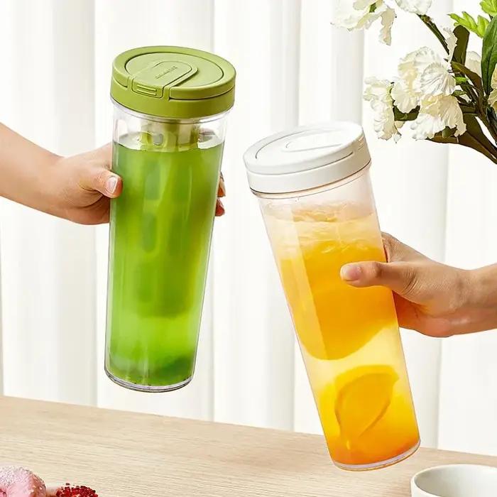 Cafetière à infusion froide manuelle 1L, avec poignée, bouteille d'eau de grande capacité, jus porta