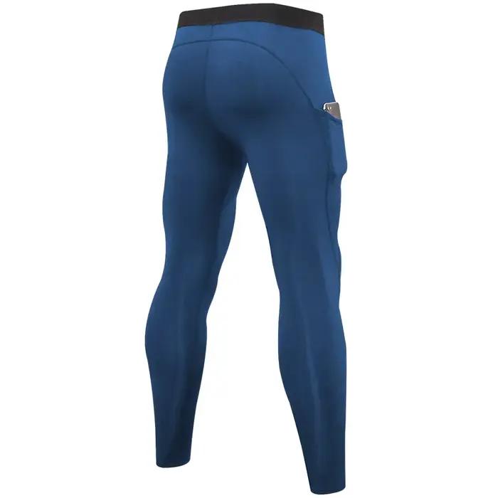 Leggings serrés de course chauds pour hommes, pantalons de sport, de Fitness, de Jogging, à séchage