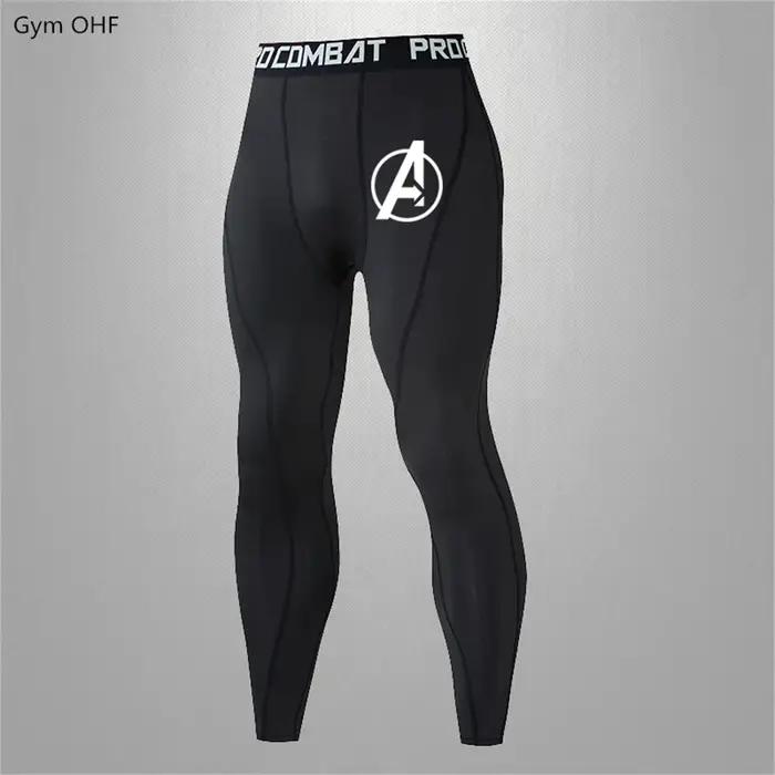 Legging de Yoga Super Hero pour hommes, collant de course, short de sport, de Compression, de Fitnes