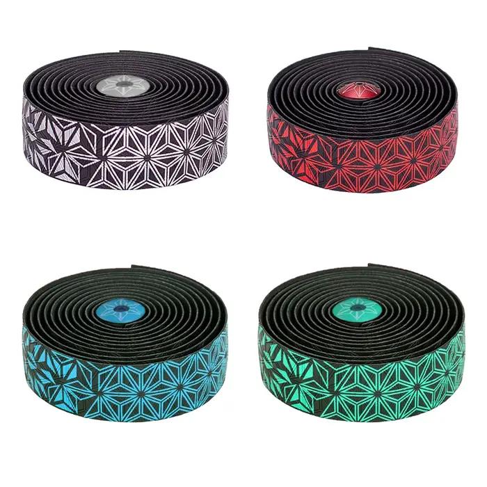 Ruban de barre de vélo de route Super collant Kush Star Fade bande de barre EVA/PU vélo anti-dérapan