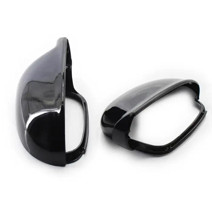 Couvercle de rétroviseur latéral en fibre de carbone pour VW Golf MK5 GTI Jetta 5 (noir brillant), P
