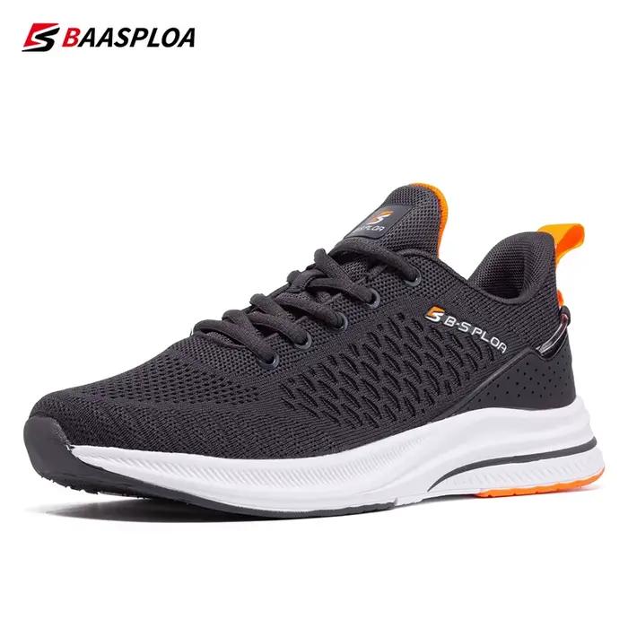 Baasploa-Chaussures de course décontractées légères pour hommes, baskets en maille de créateur, chau