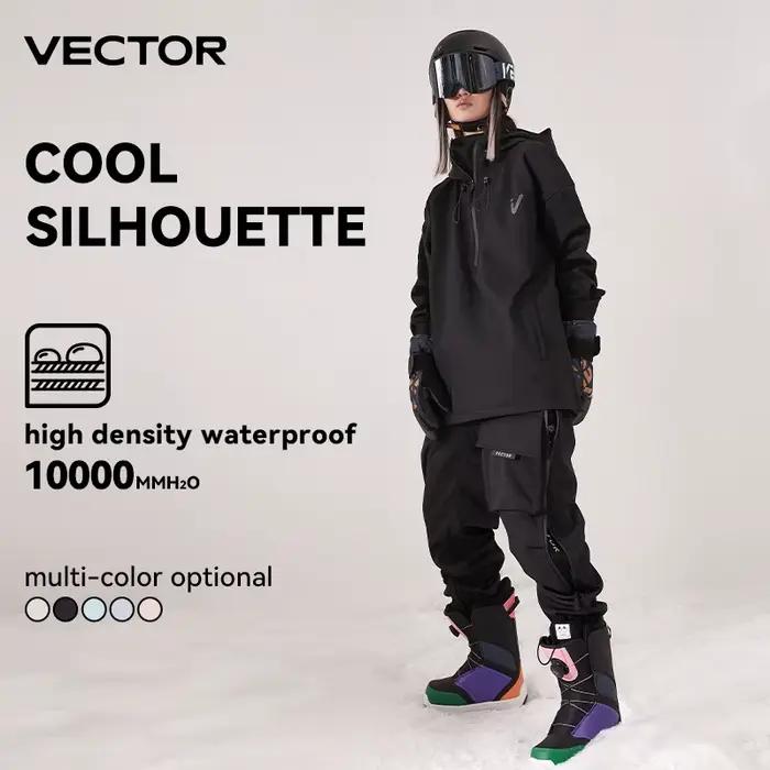 Veste de ski unie pour hommes et femmes, pantalon de ski chaud, coupe-vent, salopette d'hiver à capuche, imperméable, vêtements de sport de plein air, snowboard occasionnels