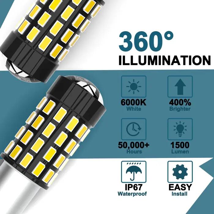 BA9S T4W 64111 BAX9S H6W 64132 BAY9S H21W 64136 ampoule LED CANBus pour feu de recul de secours marq