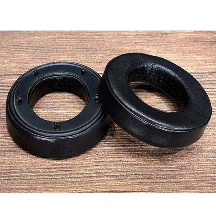 Oreillettes perforées en cuir de mouton pour écouteurs, remplacement en peau d'agneau, Focal CLEAR M