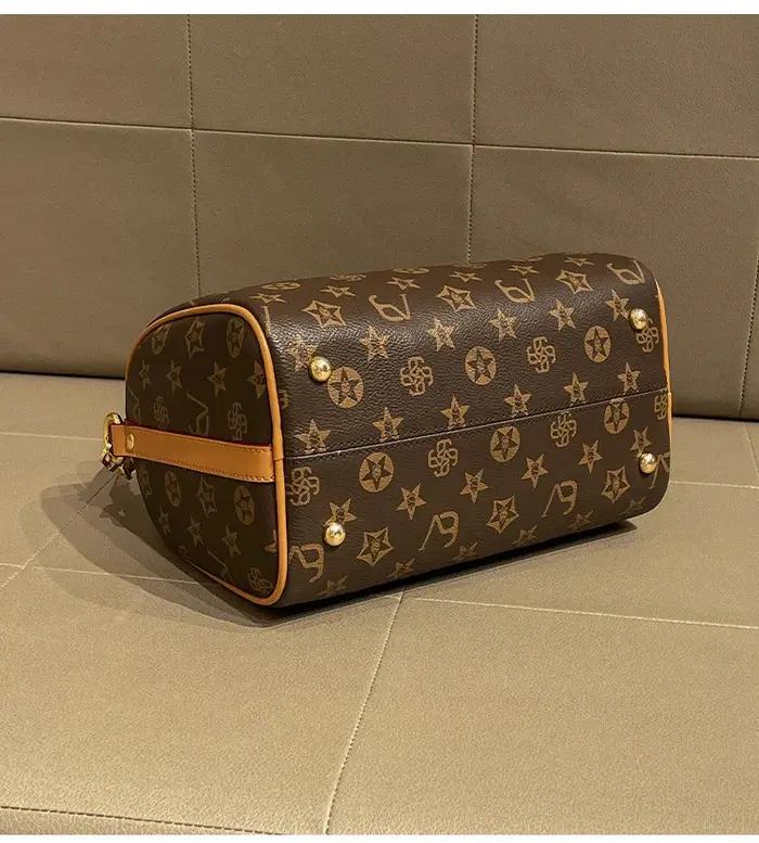 Sac à langer Designer Paris Letter Logo pour femme, élégant sac fourre-tout en cuir vintage avec ban