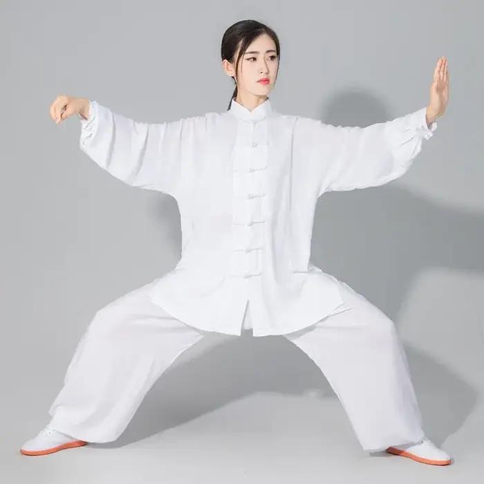 Uniforme chinois Tai Chi pour enfants et adultes, Wushu, vêtements Kung Fu, Arts martiaux, costume W
