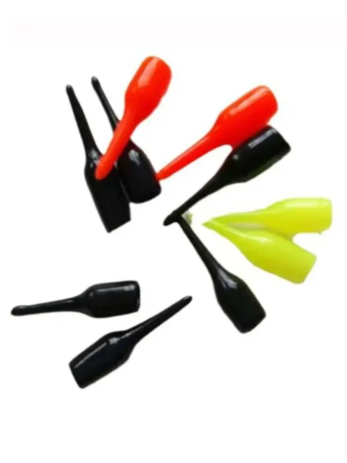 100 pcs/lot flotteur de pêche dérive queue 2.0mm /2.5mm /3mm grains de caoutchouc visibles et connec