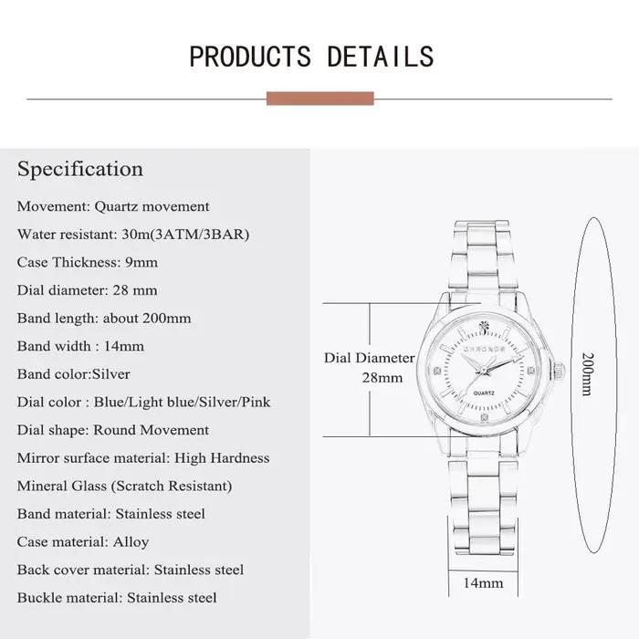 CHRONOS femmes élégantes montre de luxe dames marque de mode montre-bracelet mouvement à Quartz en a