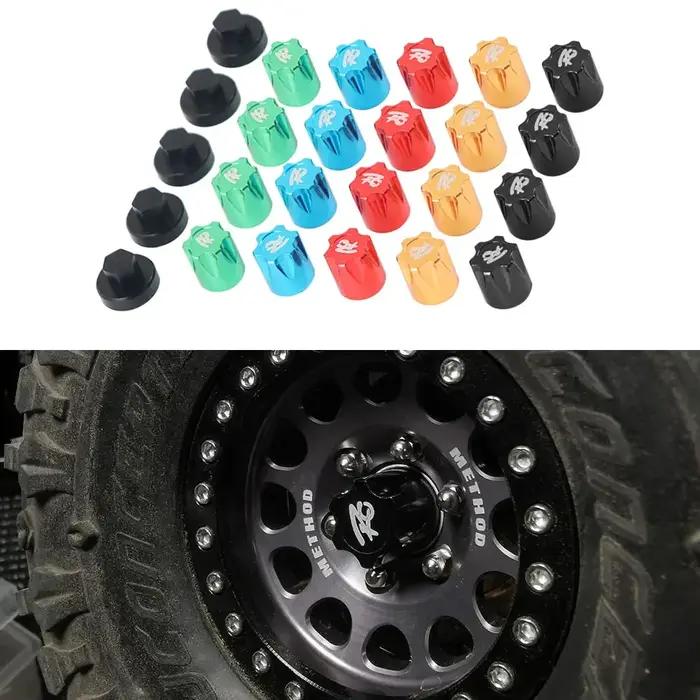 Capuchon central de jante de roue en métal, capuchon anti-poussière, écrou M4, 4 pièces pour voiture