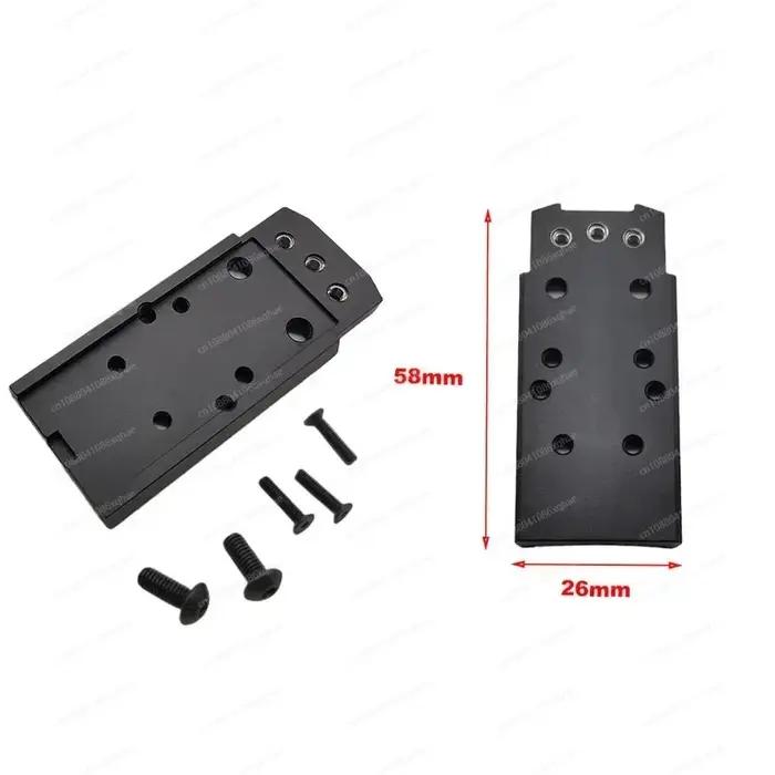 Plaque de Base d'adaptateur métallique universelle, pour Sig Sauer P320 M17 M18 P320 XFull XCompact