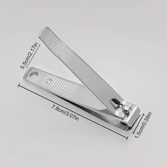 Coupe-ongles professionnel en métal, coupe-ongles avec lime à ongles, outils de manucure tranchants