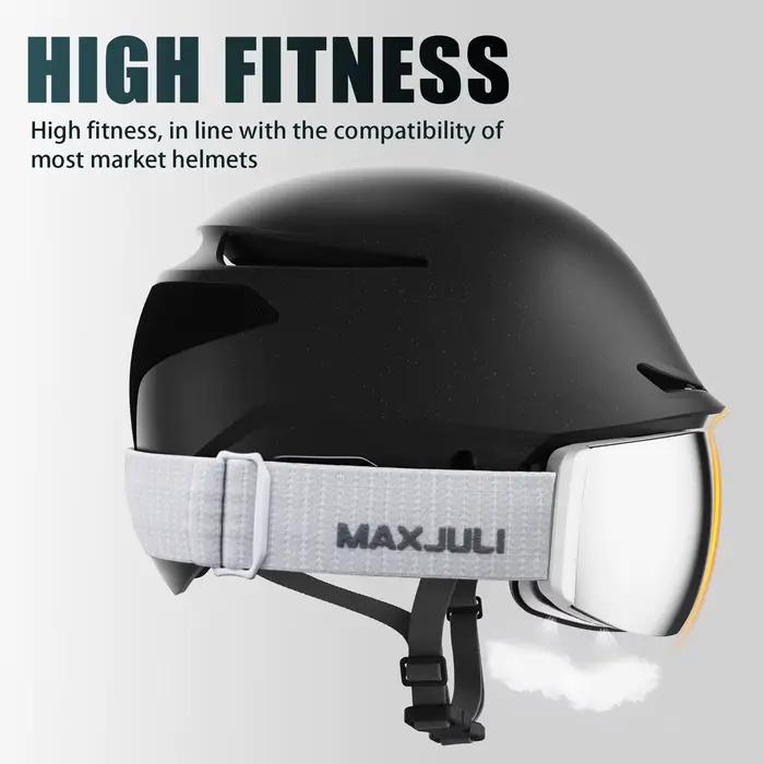 JULI lunettes de Ski magnétiques professionnelles Double couche lentille Anti-buée UV400 grand masqu