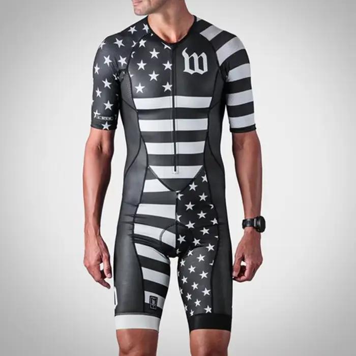 Combinaison de cyclisme classique à manches courtes pour hommes, combinaison de course d'équipe prof