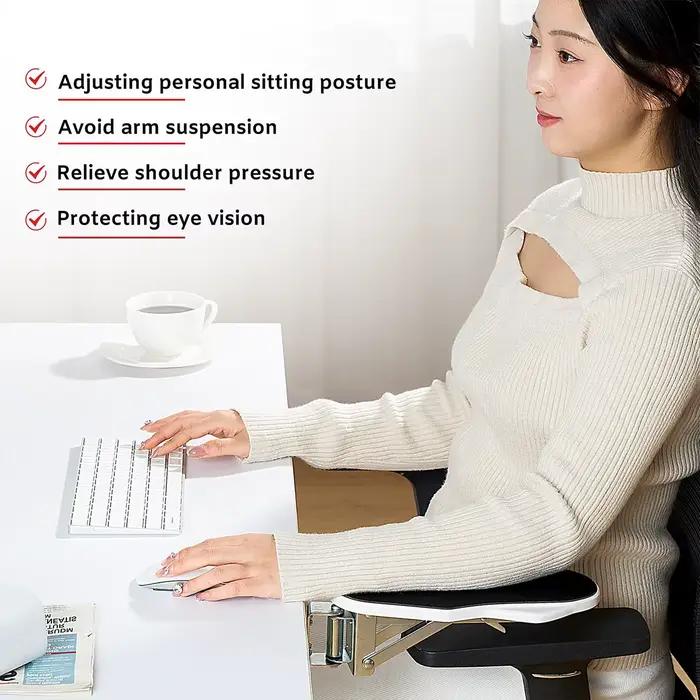Support de bras d'ordinateur adapté au bureau, 1 pièce, ajusté pour rotation du poignet, plateau d'e