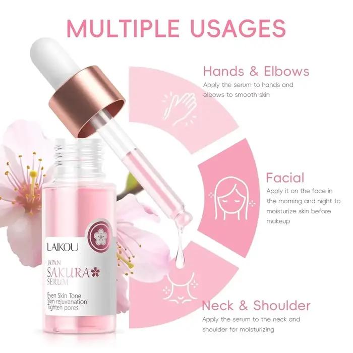 Sakura – ensemble de soins pour la peau, 24 pièces, masques pour les yeux et les lèvres, sérum Nud,