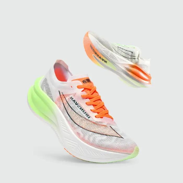IRUNSVAN-Chaussures de course légères pour hommes, chaussures de sport respirantes, plaque de carbon