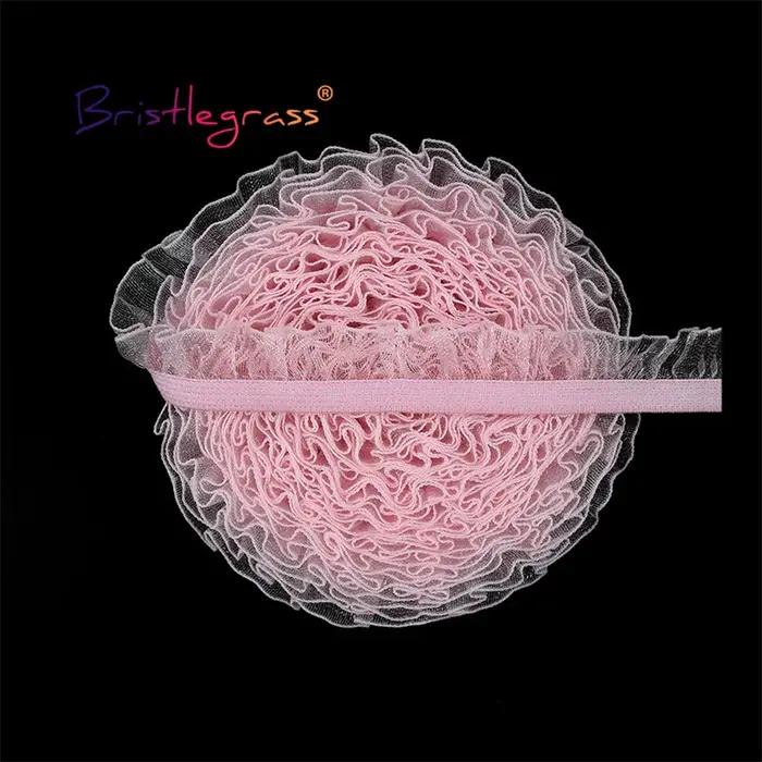Bande élastique en Tulle et dentelle en Organza, 5/8 pouces, 15mm, 2, 5, 10 yards, bande de Tulle, b