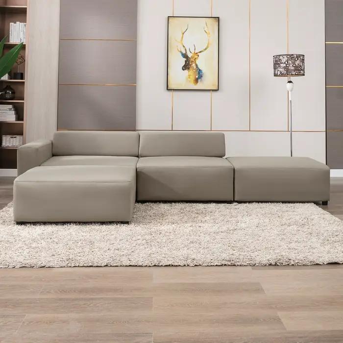 HORGgland-Canapé convertible O, canapé sectionnel en forme de L, canapé sectionnel modulaire