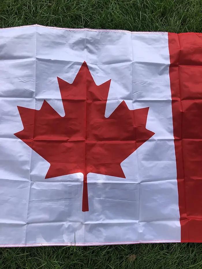 SKY DRAPEAU livraison gratuite grand drapeau canadien 90*150 cm suspendu polyester 3x5 pieds Canada
