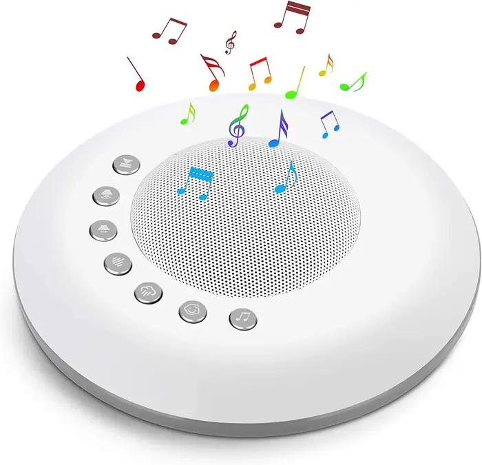 Machine sonore à bruit blanc pour bébé, 28 sons apaisants intégrés, 4 fonctions de minuterie et de m