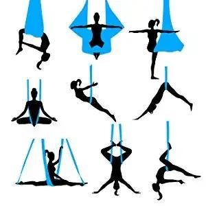Hamac de Yoga aérien de 5.5 Yards, balançoire de Fitness pour l'inversion de Yoga antigravité, flexi