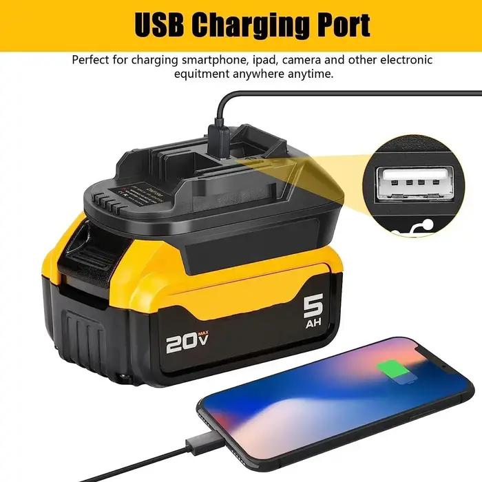 Convertisseur adaptateur de batterie DM18M pour Milwaukee, 18V pour Dewalt, 20V, convertisseur de ba