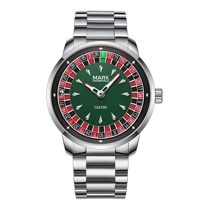 Mark Fairwhale 5031 nouveau 2025 montre pour hommes de marque supérieure Quartz chiffres arabes cadr