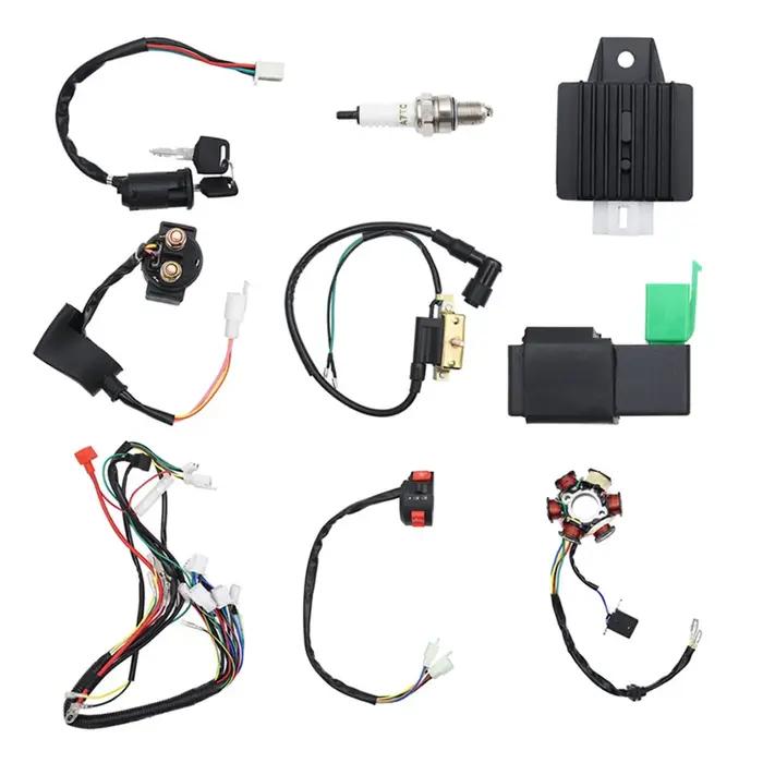 Kit de câblage électrique complet pour moto 4 temps 50 70cc 90cc 110cc 125cc, Motocross ATV Quad Pit
