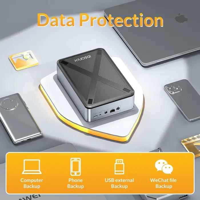 IDsonix-Boîtier de stockage externe pour disque dur SATA HDD, 3.5 pouces, pour NAS, cloud privé
