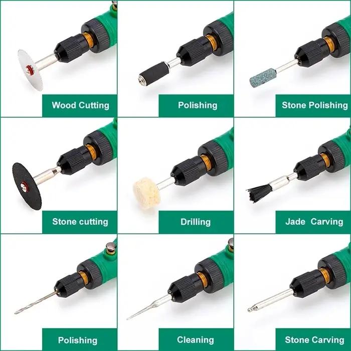 Mini perceuse électrique 100V ~ 240V, outils électriques, broyeur multifonctionnel, stylo de gravure
