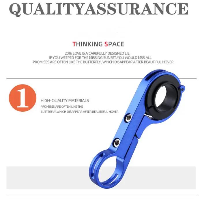 Support étendu de guidon de vélo pour VTT et vélos de route et de montagne avec intégration de phare pour une meilleure sécurité et confort maximal
