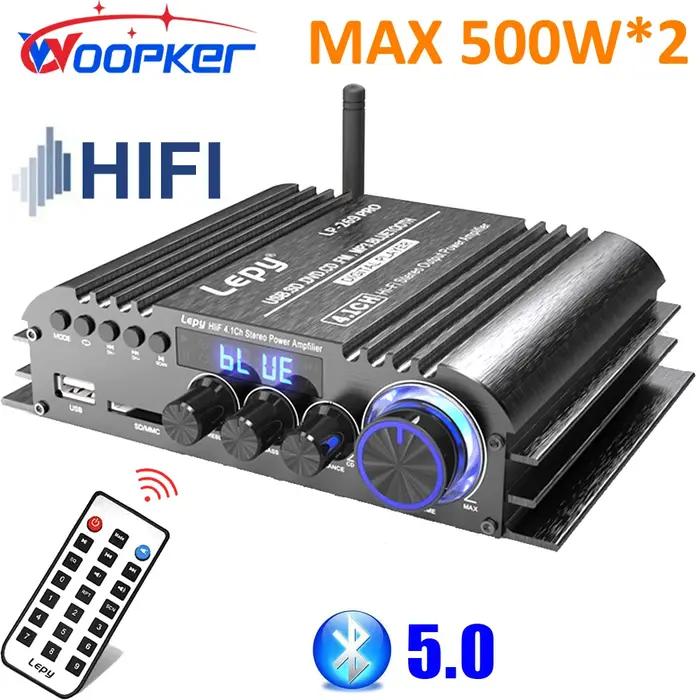 LEPY LP-269PRO amplificateur 4.1 canaux Bluetooth 5.0 Coaxial dans USB SD fonction FM sortie caisson