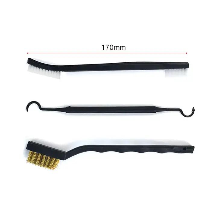 ALLSOME – ensemble de brosses métalliques d'acier à Double extrémité et de choix en Nylon, Kit unive