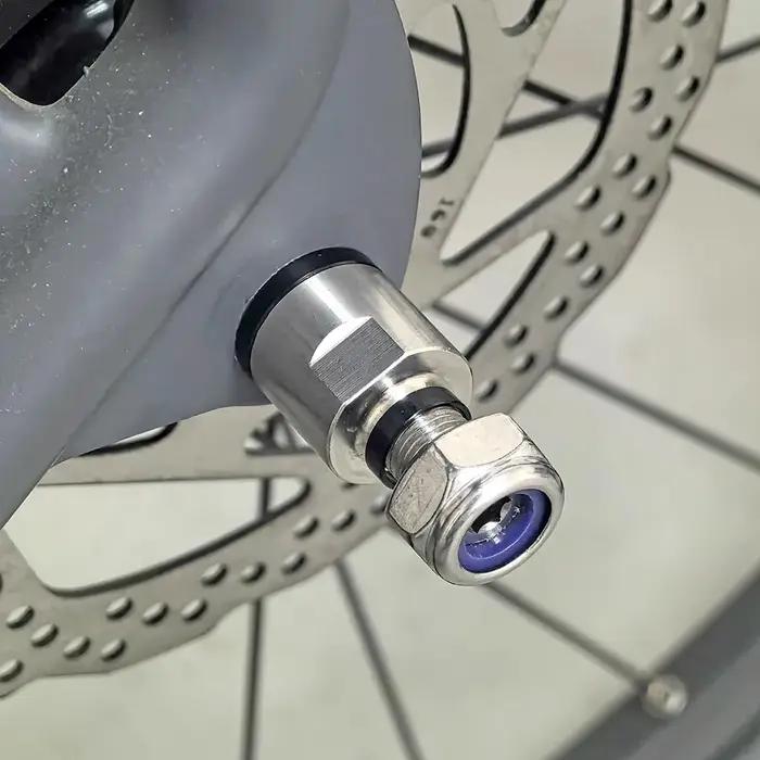 Remorque de vélo en alliage d'aluminium avec axe traversant pour charges sécurisées randonnées camping et courses cyclistes