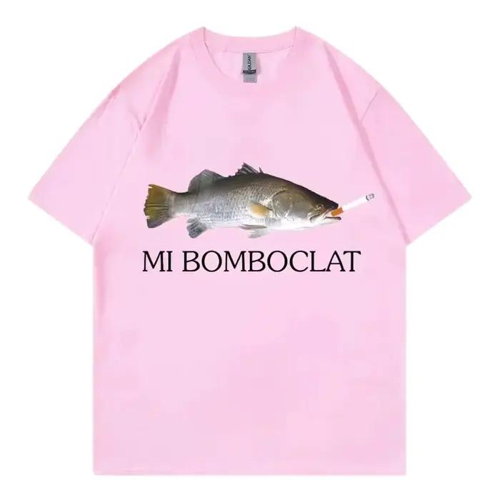 T-shirt manches courtes femme, humoristique, bombardier, poisson, Meme, tendance, Y2k, Style Vintage