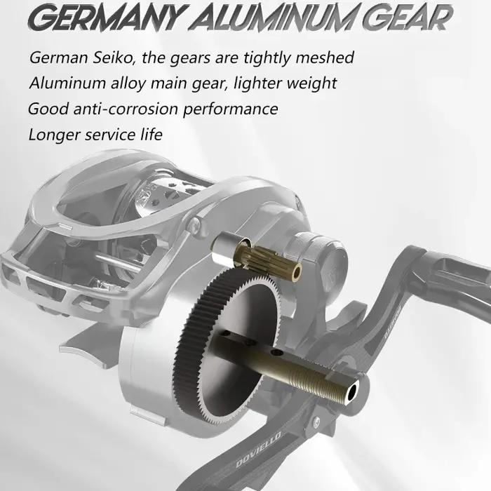 SOLOKING – moulinet de pêche Baitcasting Acura ultraléger 136g, Ratio d'engrenage 7.1/8.1, 11 + 1BB,